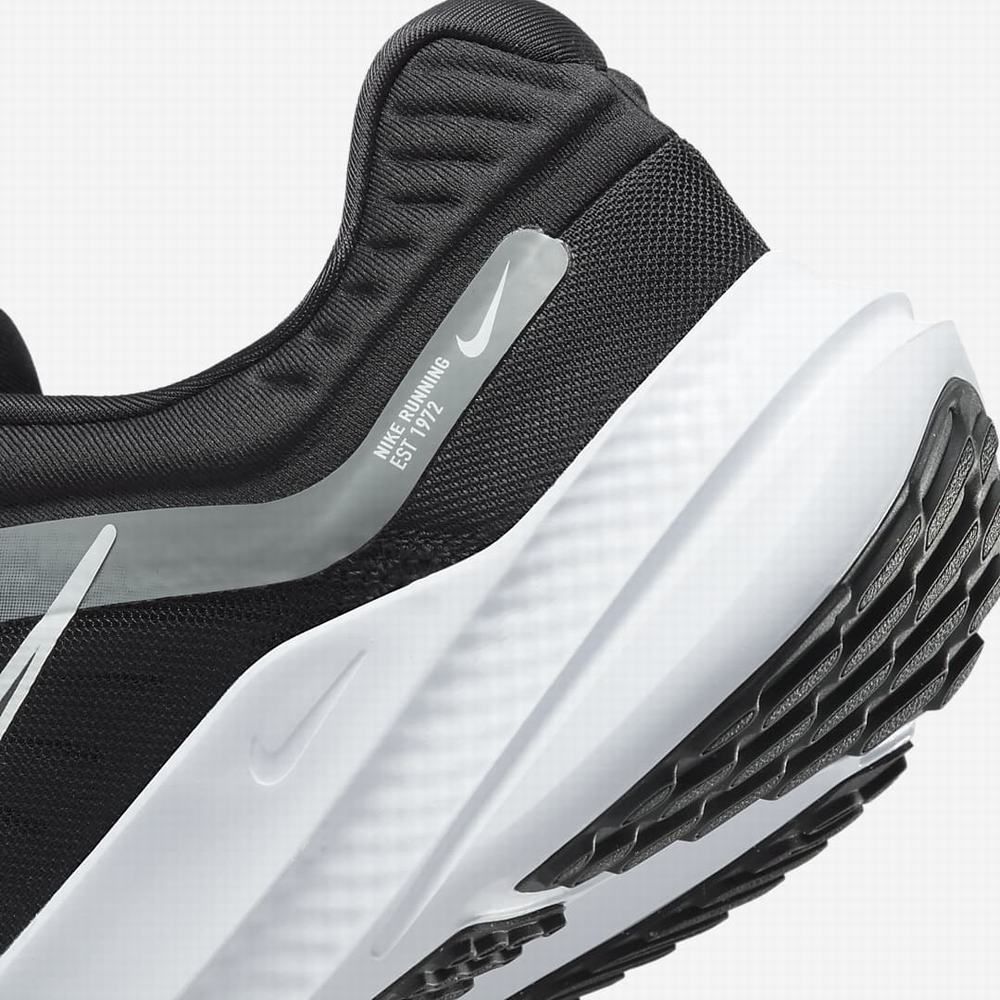 Nike Quest 5 Férfi Futócipő Fekete Szürke Sötétszürke Fehér | NI6913-R61