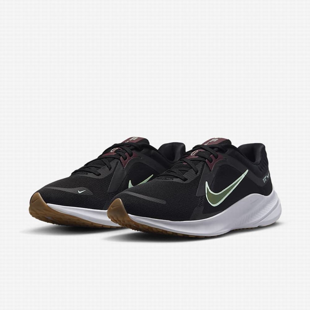 Nike Quest 5 Női Futócipő Fekete Fehér Bordó Menta | NI9064-W13