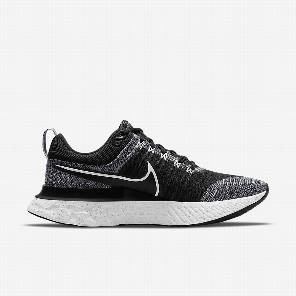 Nike React Infinity Run Flyknit 2 Női Futócipő Fehér Fekete | NI1679-U95