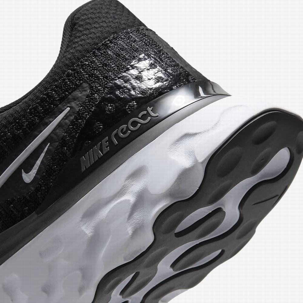 Nike React Infinity Run Flyknit 3 Férfi Futócipő Fekete Fehér | NI6270-N79
