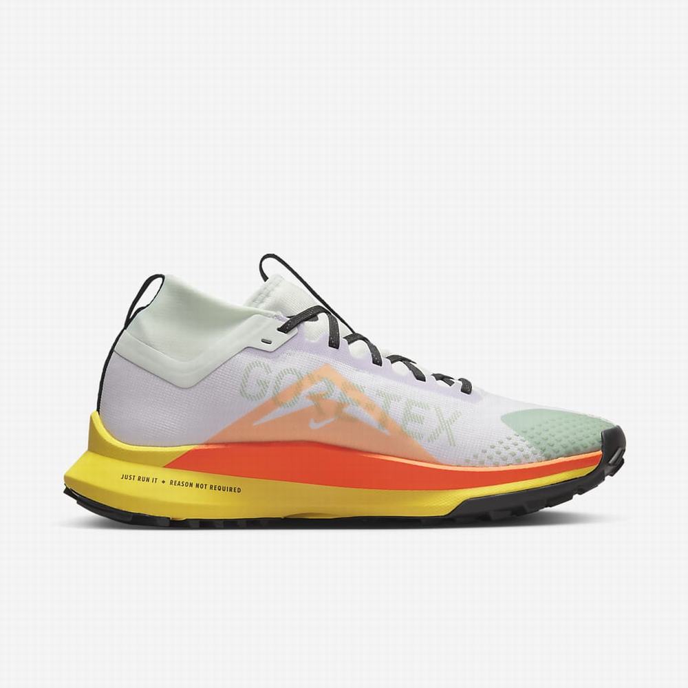 Nike React Pegasus Trail 4 GORE-TEX Férfi Futócipő Lila Zöld Sárga Narancssárga | NI2071-K97
