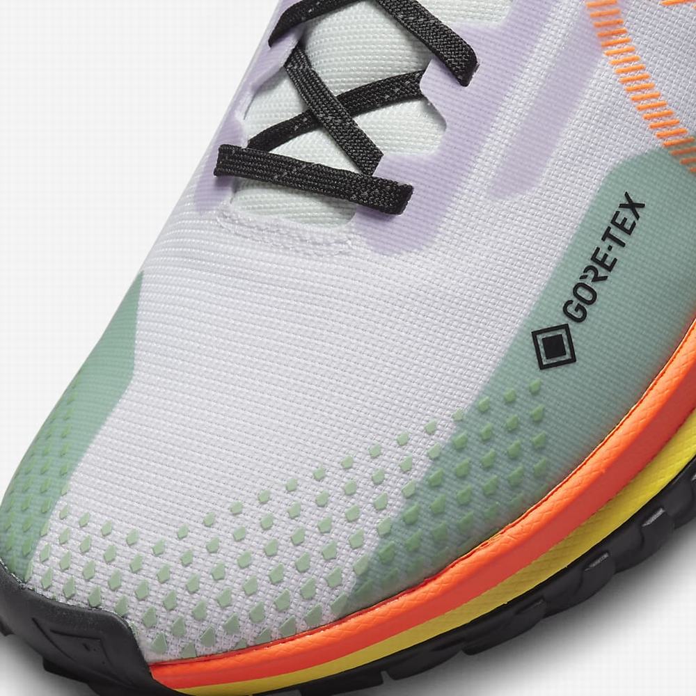 Nike React Pegasus Trail 4 GORE-TEX Férfi Futócipő Lila Zöld Sárga Narancssárga | NI2071-K97