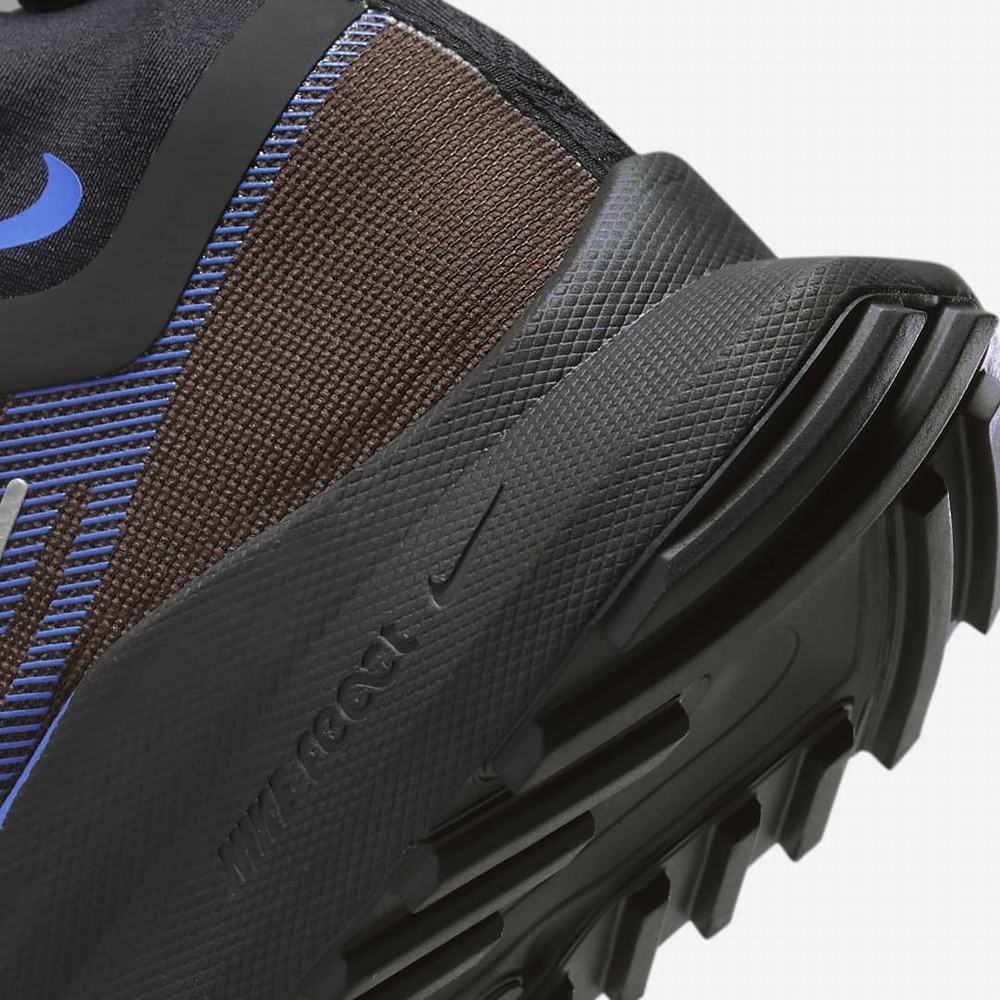 Nike React Pegasus Trail 4 GORE-TEX Férfi Futócipő Barna Fekete Arany Kék | NI2376-H35