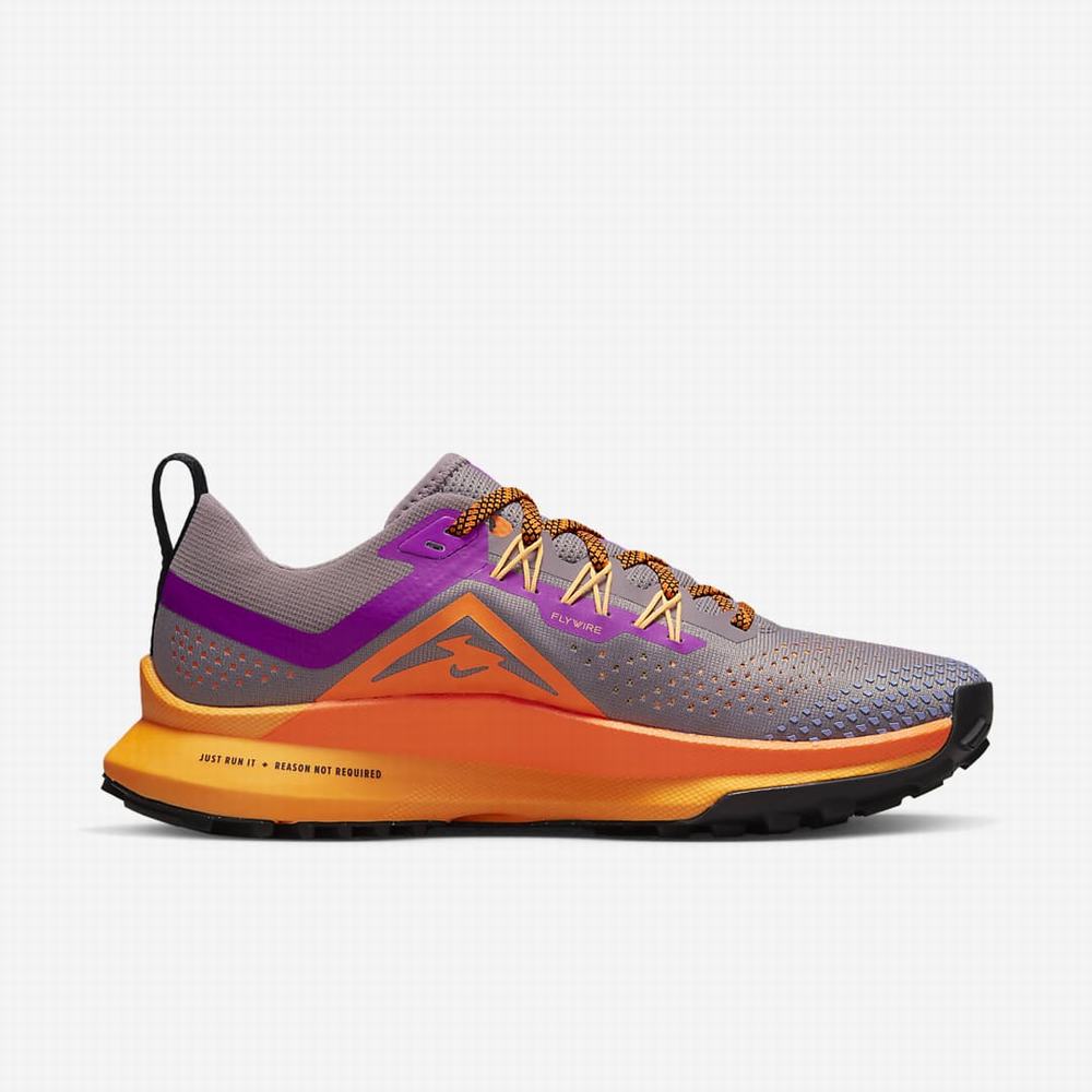 Nike React Pegasus Trail 4 Női Futócipő Lila Narancssárga Krém Lila | NI0742-J34