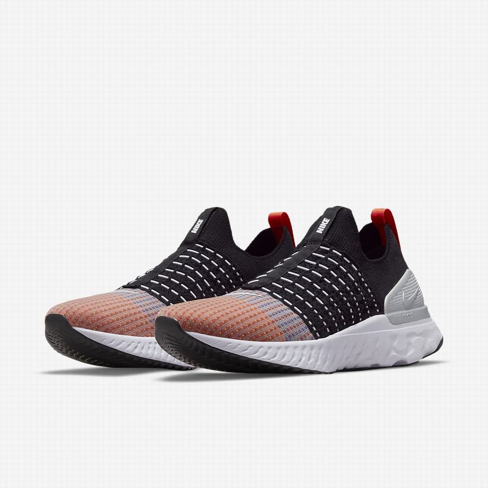 Nike React Phantom Run Flyknit 2 Férfi Futócipő Fekete Narancssárga Zöld Fehér | NI3421-P75