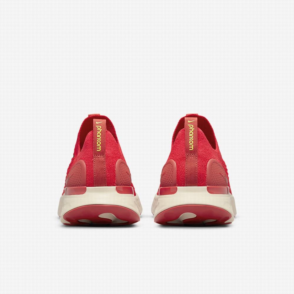 Nike React Phantom Run Flyknit 2 Férfi Futócipő Piros Fehér Piros Fekete | NI7294-U07