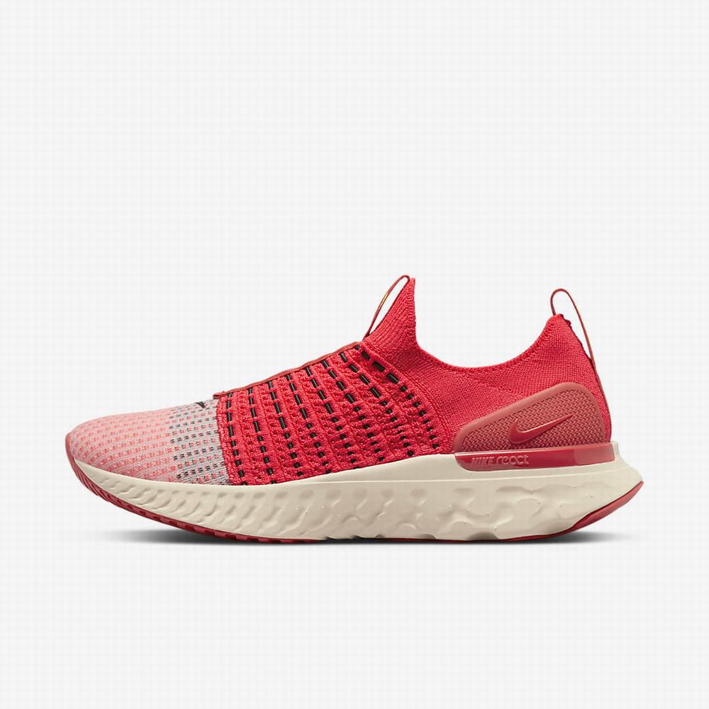 Nike React Phantom Run Flyknit 2 Férfi Futócipő Piros Fehér Piros Fekete | NI7294-U07