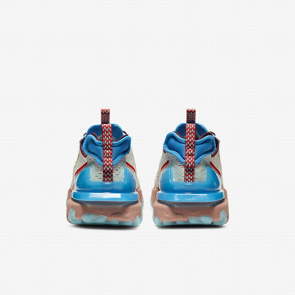 Nike React Vision Férfi Utcai Cipő Bézs Kék Piros | NI4367-Z37