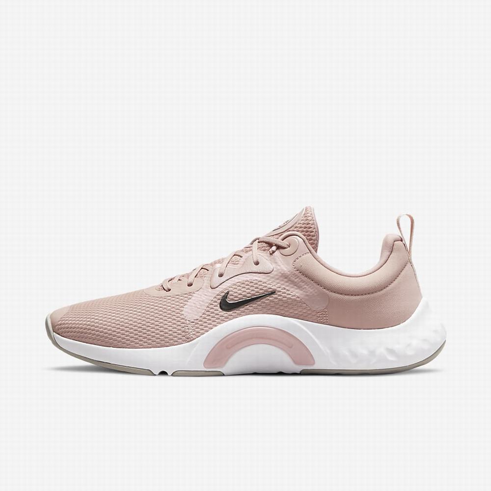 Nike Renew In-Season TR 11 Női Edzőcipő Rózsaszín Korall Fehér Metal | NI1029-A67