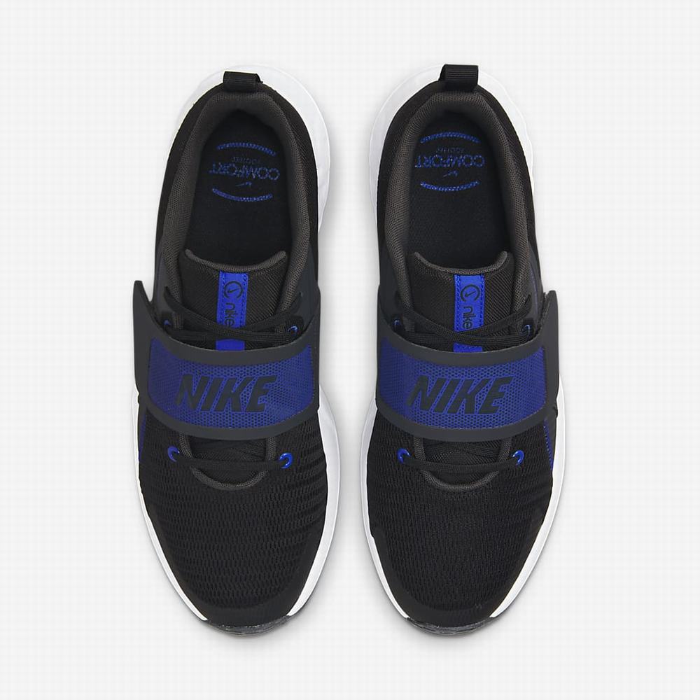 Nike Renew Retaliation 4 Férfi Edzőcipő Fekete Sötétszürke Fehér Kék | NI7361-F91