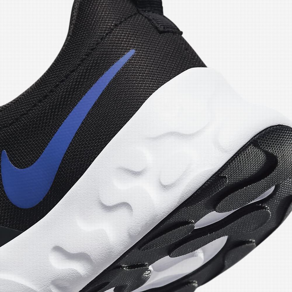 Nike Renew Retaliation 4 Férfi Edzőcipő Fekete Sötétszürke Fehér Kék | NI7361-F91