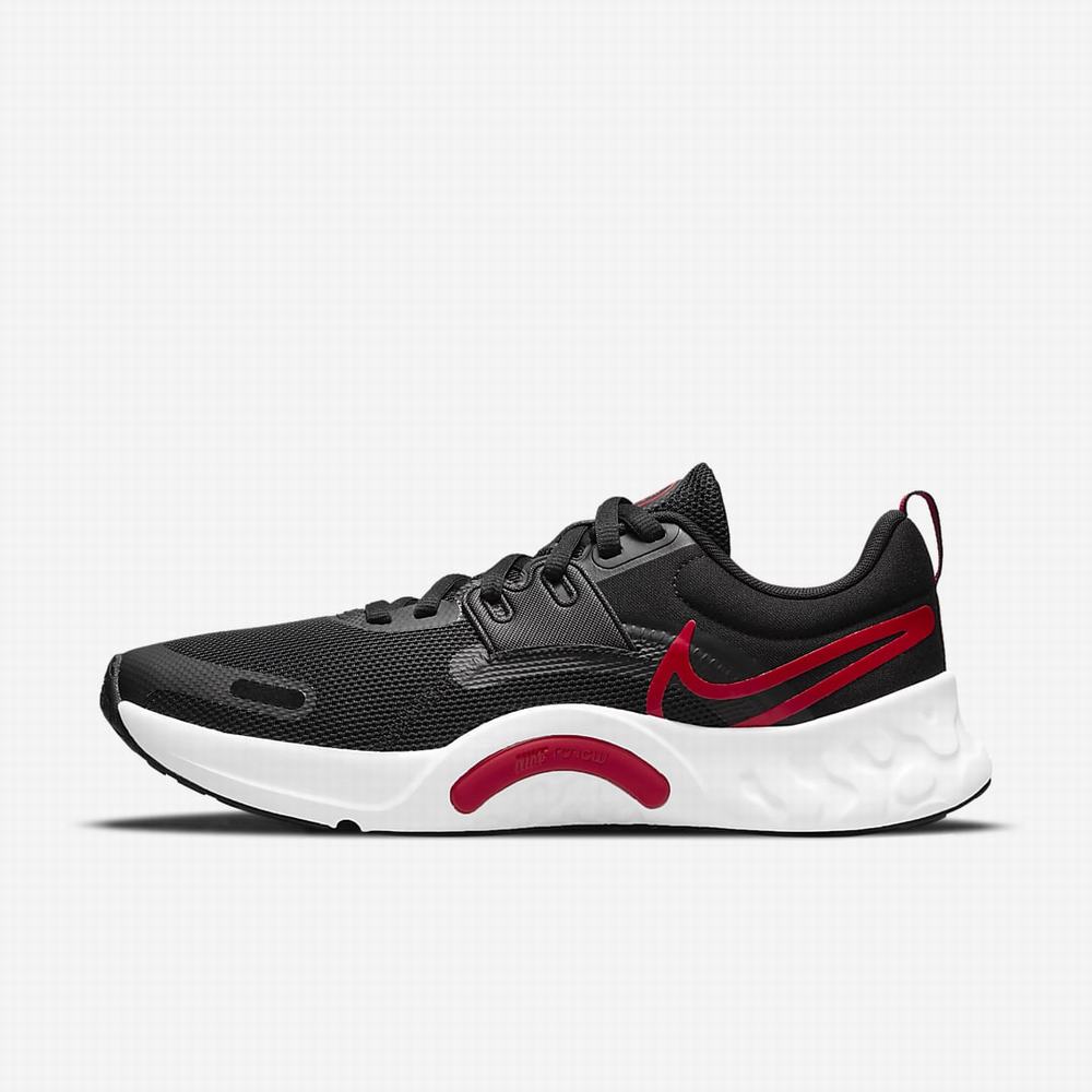 Nike Renew Retaliation TR 3 Férfi Edzőcipő Fekete Fehér Piros | NI6957-K02