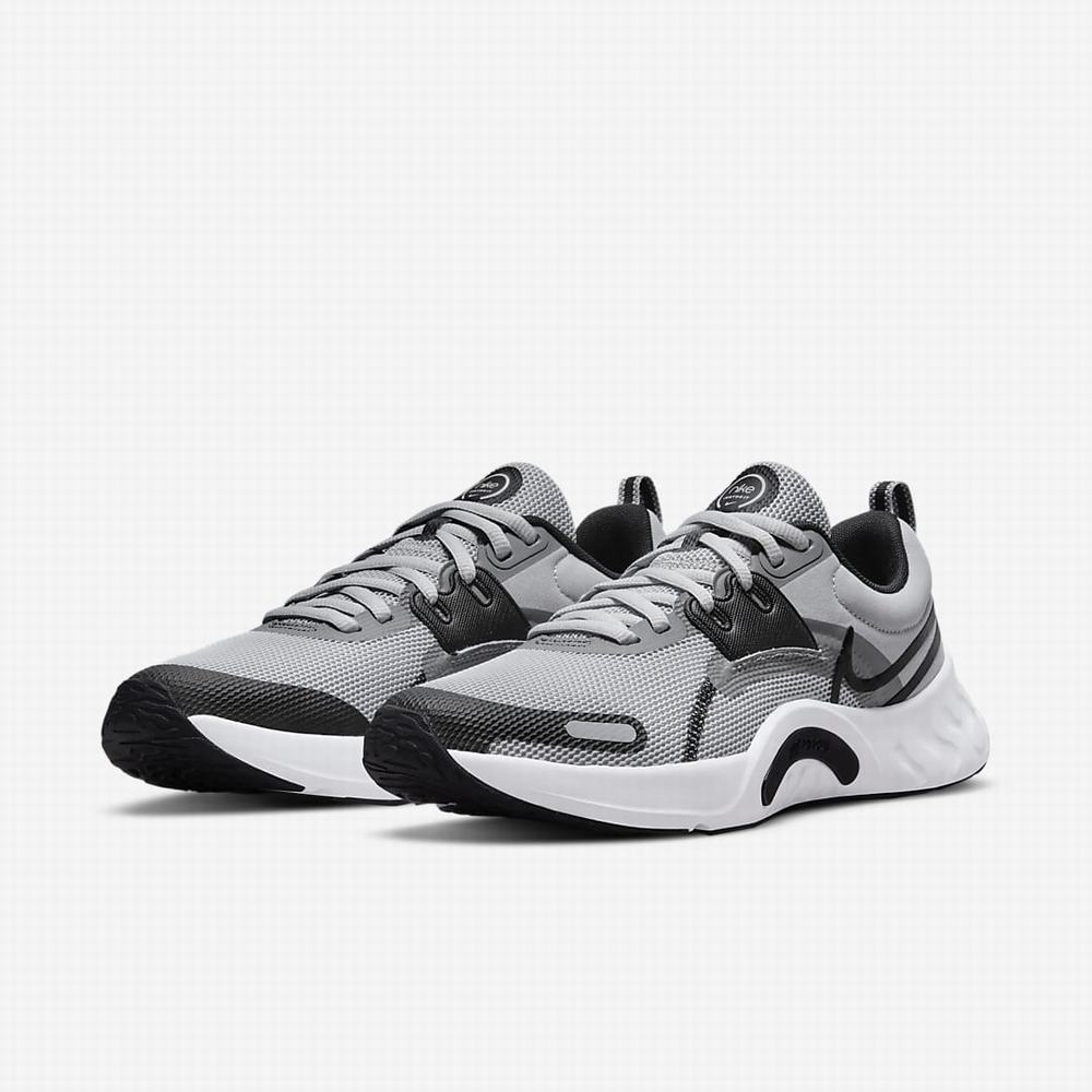 Nike Renew Retaliation TR 3 Férfi Edzőcipő Szürke Szürke Fehér Fekete | NI8061-L28