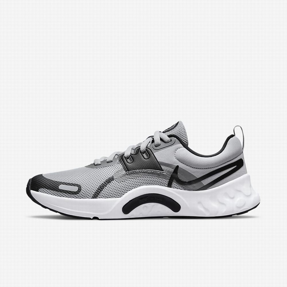 Nike Renew Retaliation TR 3 Férfi Edzőcipő Szürke Szürke Fehér Fekete | NI8061-L28