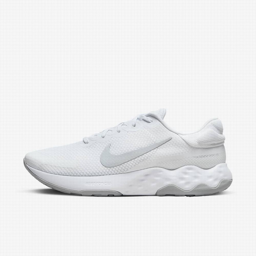 Nike Renew Ride 3 Férfi Futócipő Fehér Platina | NI6245-R98