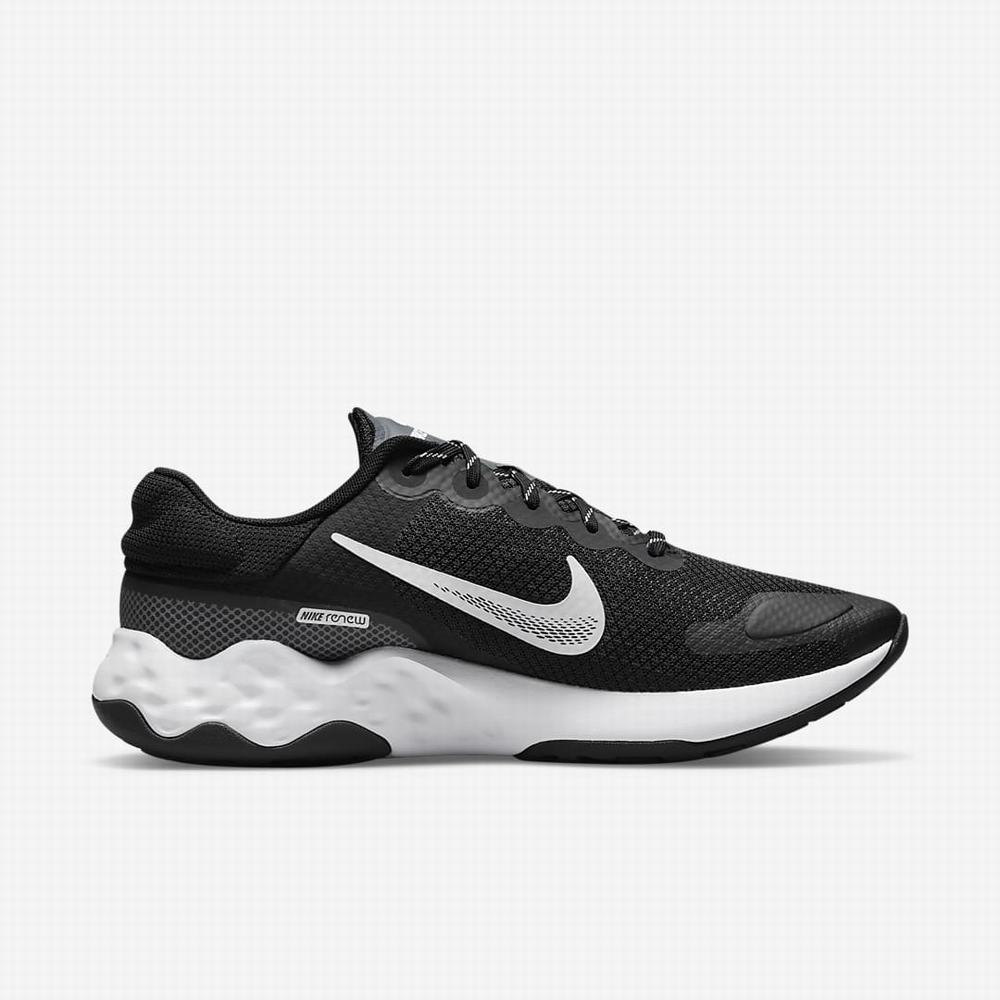 Nike Renew Ride 3 Férfi Futócipő Fekete Sötétszürke Szürke Fehér | NI3824-U52