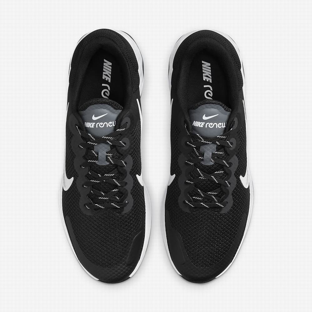 Nike Renew Ride 3 Férfi Futócipő Fekete Sötétszürke Szürke Fehér | NI3824-U52
