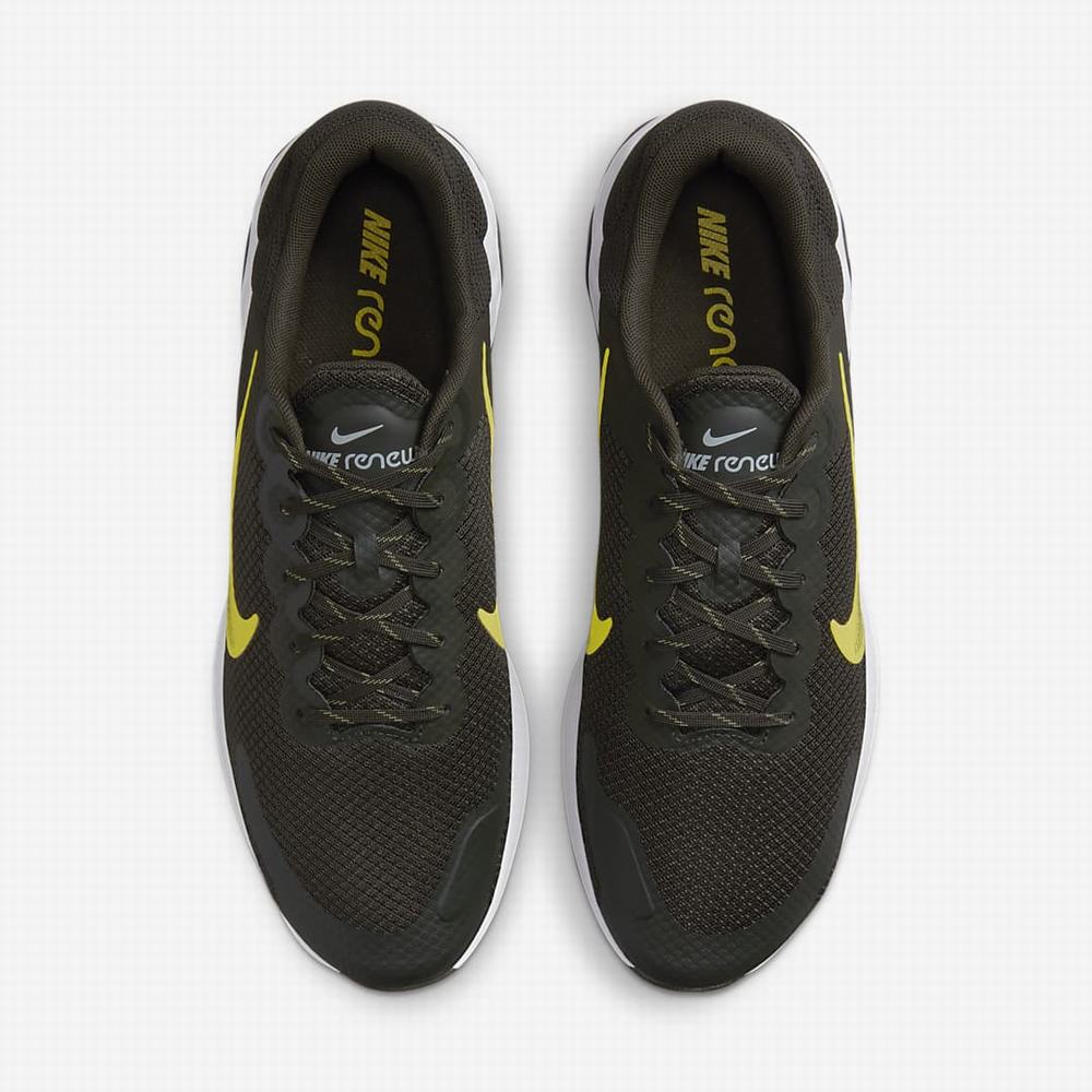 Nike Renew Ride 3 Férfi Futócipő Olivazöld Kék Sárga | NI1364-E17