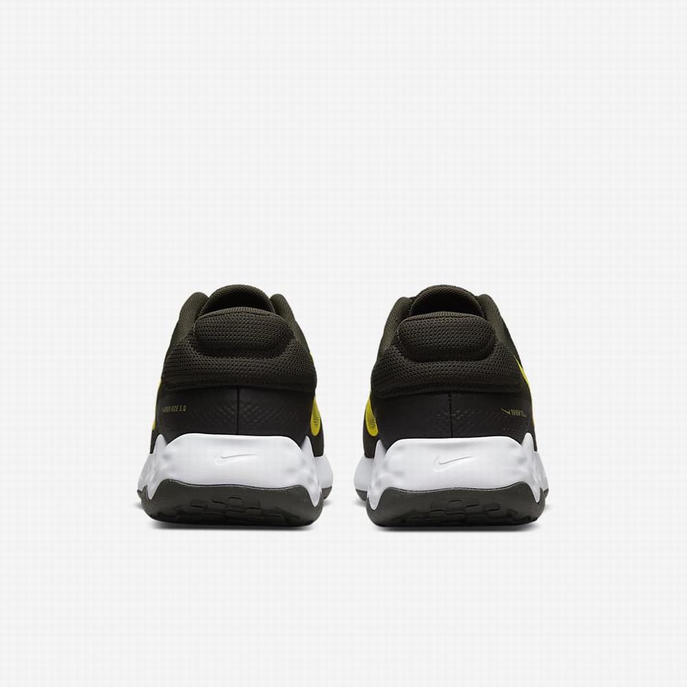 Nike Renew Ride 3 Férfi Futócipő Olivazöld Kék Sárga | NI1364-E17