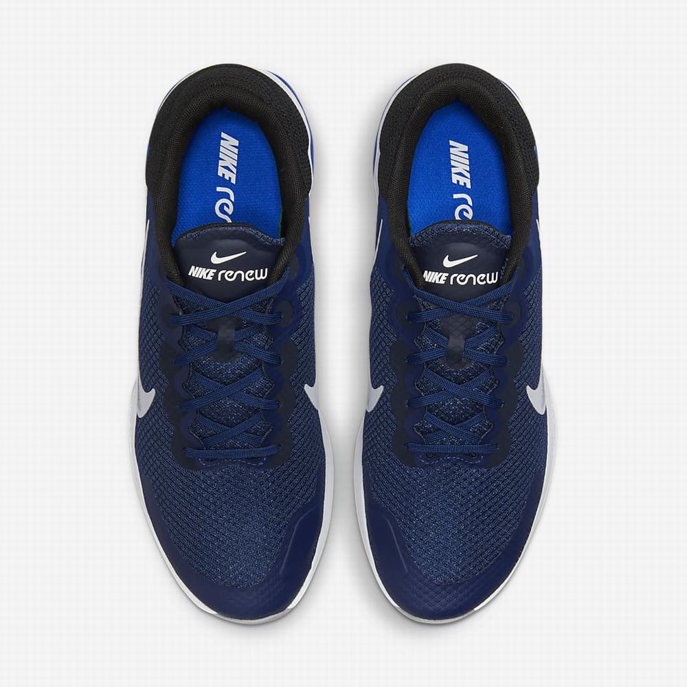 Nike Renew Ride 3 Férfi Futócipő Sötétkék Fekete Sötétobszidián Szürke | NI9705-Y89