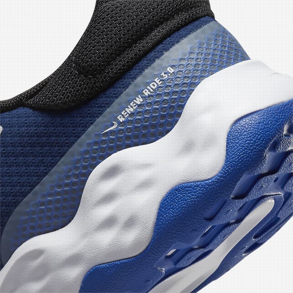 Nike Renew Ride 3 Férfi Futócipő Sötétkék Fekete Sötétobszidián Szürke | NI9705-Y89