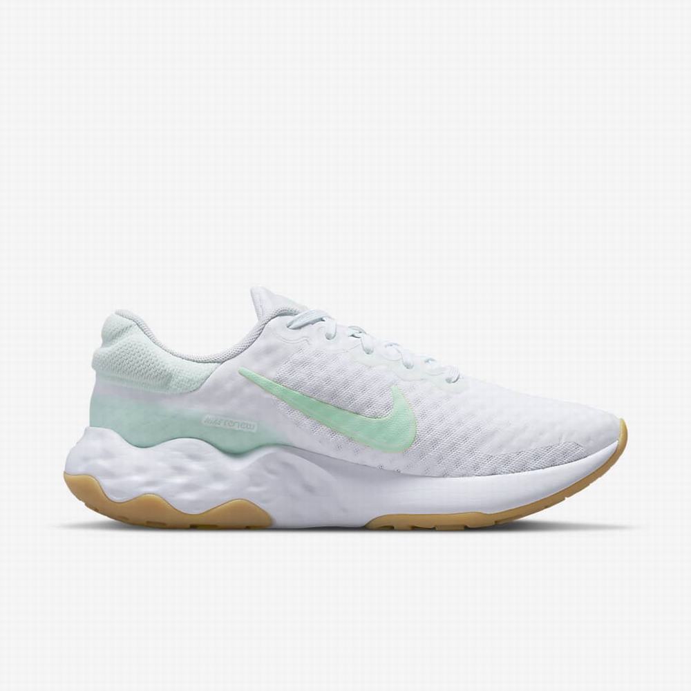 Nike Renew Ride 3 Női Futócipő Fehér Zöld Platina Menta | NI5637-D64