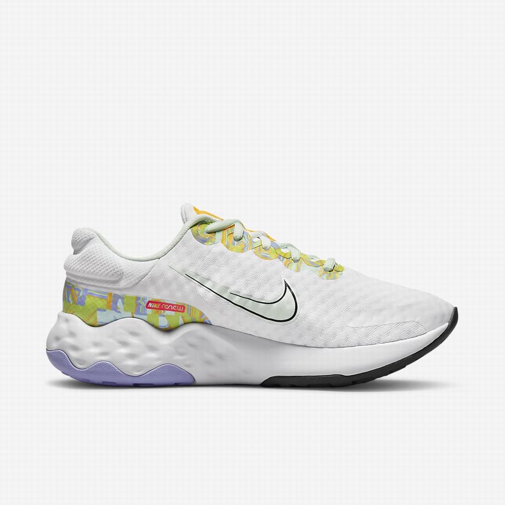 Nike Renew Ride 3 Premium Női Futócipő Fehér Zöld Arany Sötétszürke | NI9584-B04