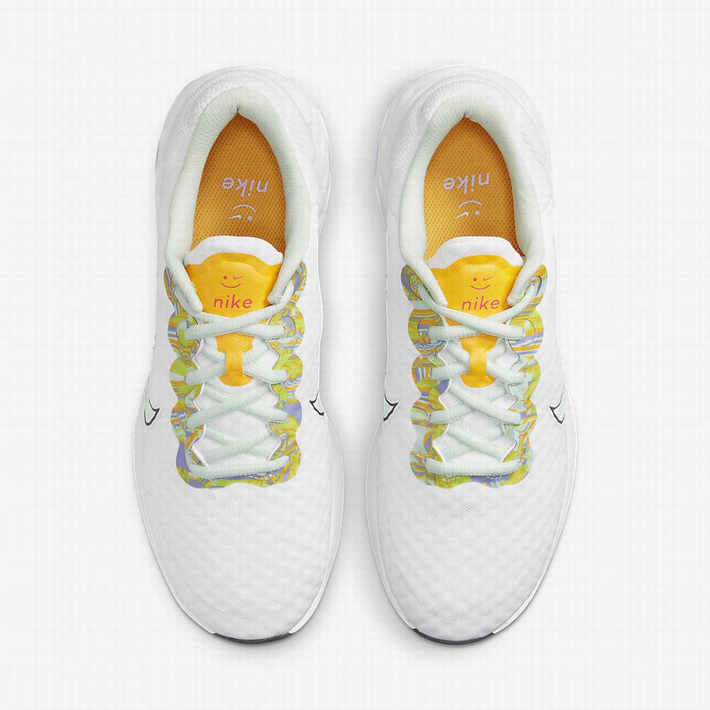 Nike Renew Ride 3 Premium Női Futócipő Fehér Zöld Arany Sötétszürke | NI9584-B04