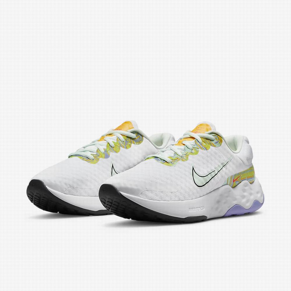 Nike Renew Ride 3 Premium Női Futócipő Fehér Zöld Arany Sötétszürke | NI9584-B04