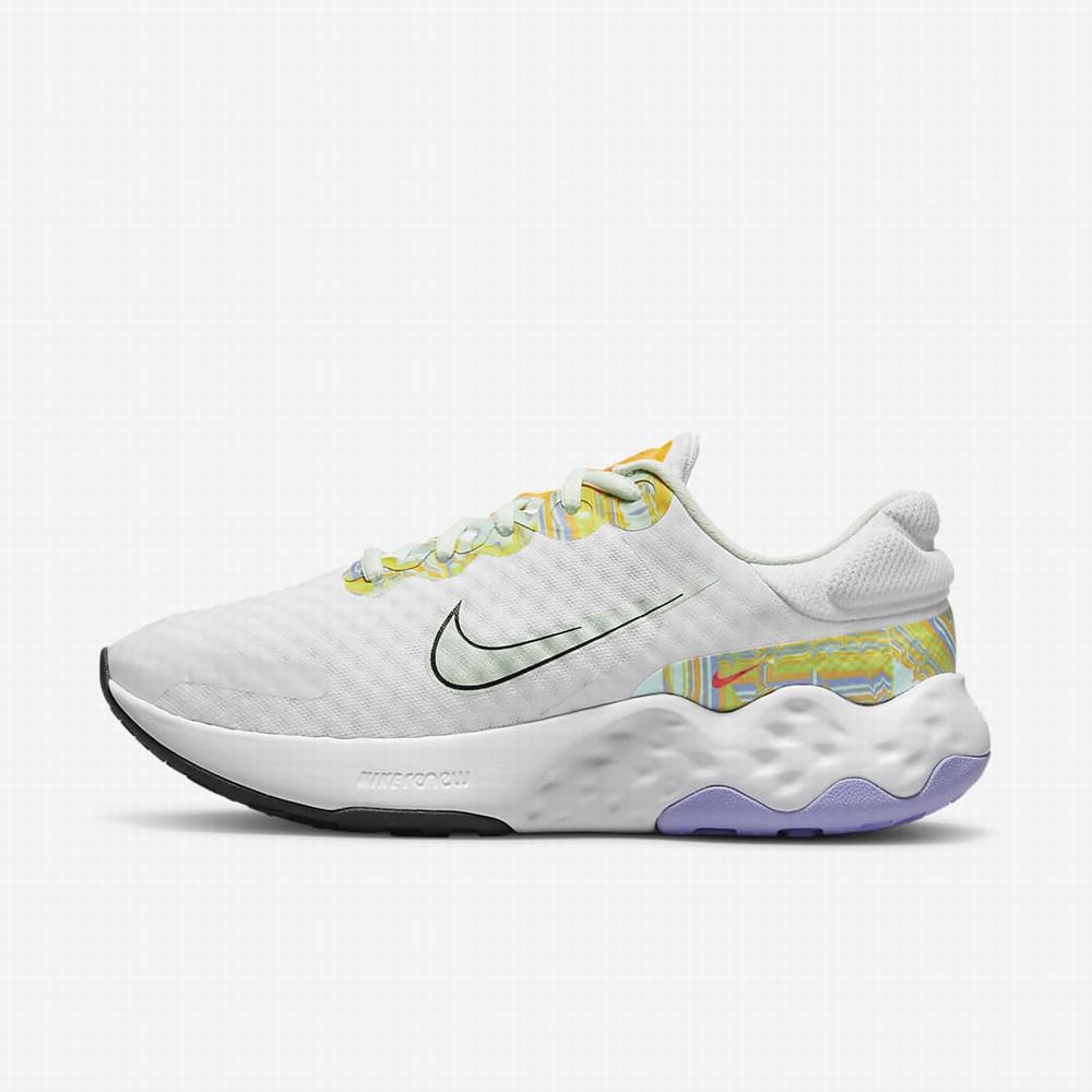 Nike Renew Ride 3 Premium Női Futócipő Fehér Zöld Arany Sötétszürke | NI9584-B04