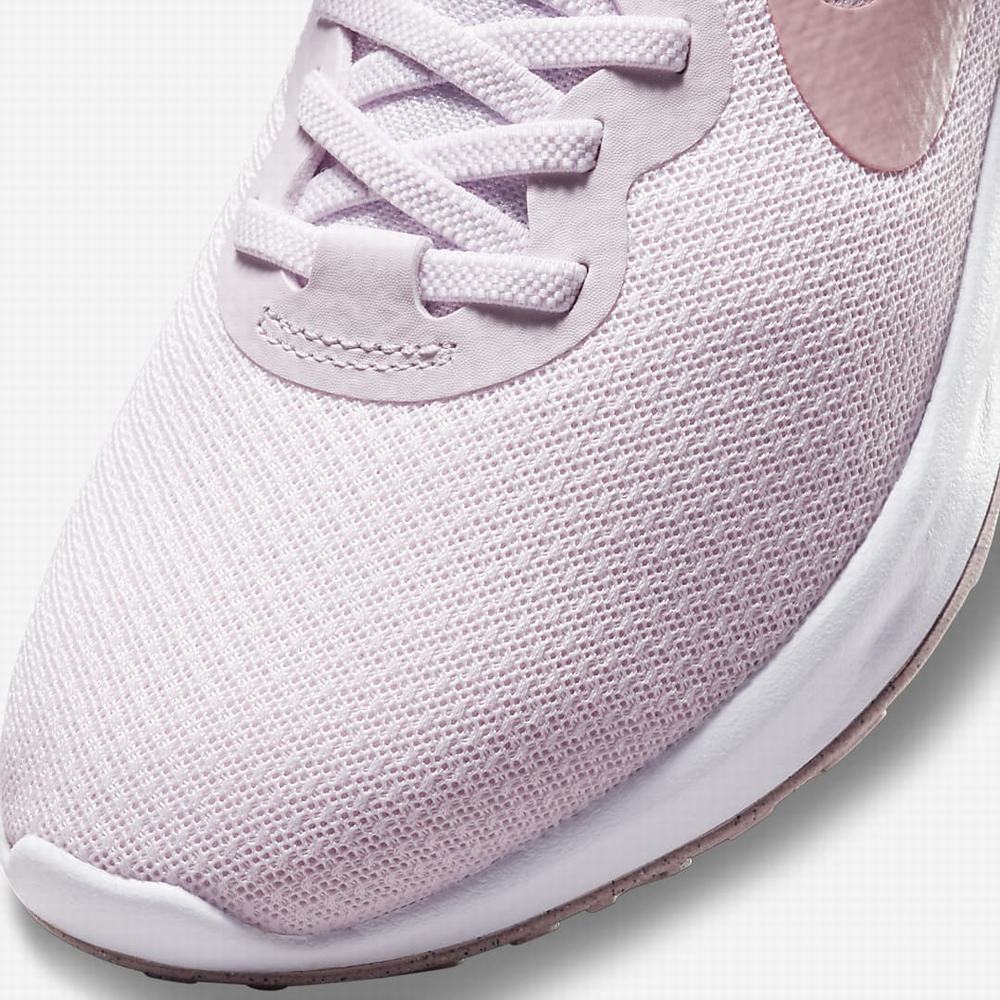 Nike Revolution 6 FlyEase Next Nature Női Futócipő Világos Lila Fehér | NI2179-Y58