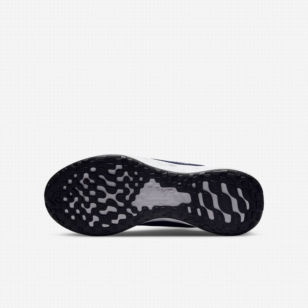 Nike Revolution 6 Gyerek Futócipő Sötétkék Fehér | NI6189-H53