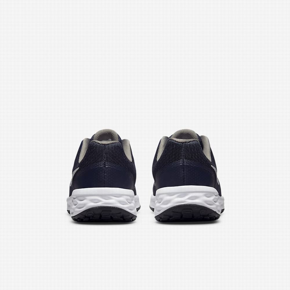 Nike Revolution 6 Gyerek Futócipő Sötétkék Fehér | NI6189-H53