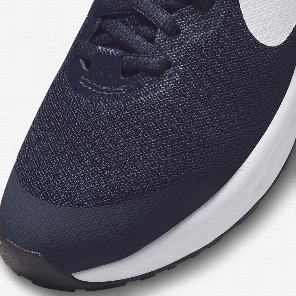 Nike Revolution 6 Gyerek Futócipő Sötétkék Fehér | NI6189-H53