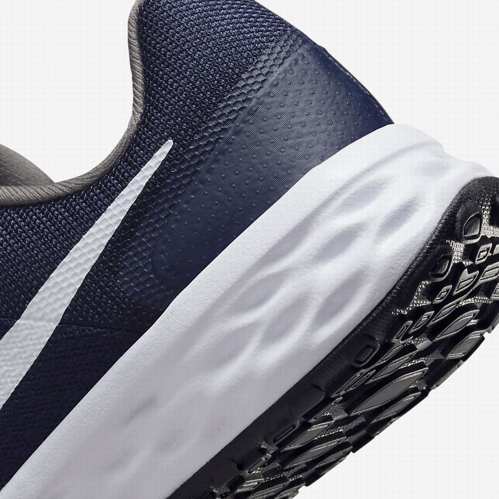 Nike Revolution 6 Gyerek Futócipő Sötétkék Fehér | NI6189-H53