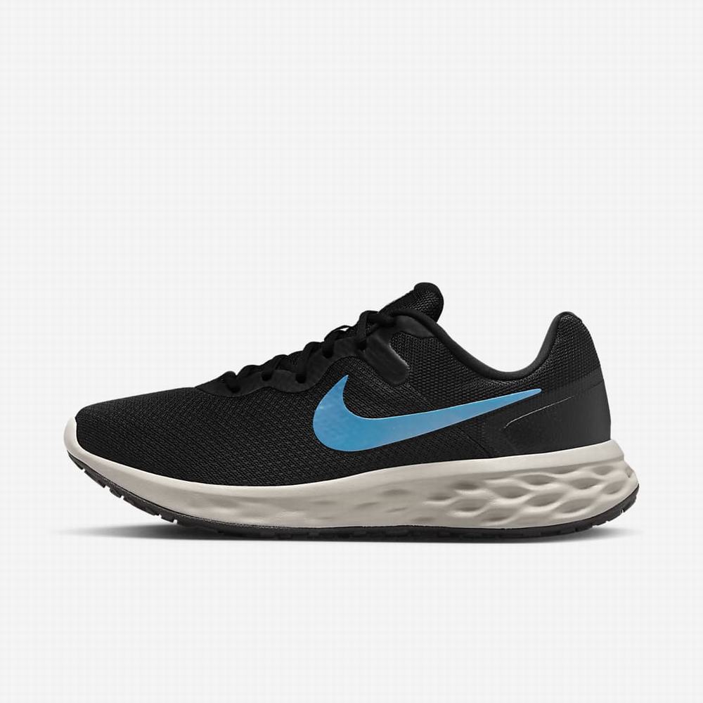 Nike Revolution 6 Next Nature Férfi Futócipő Fekete Szürke Világos Piros Kék | NI7016-H71