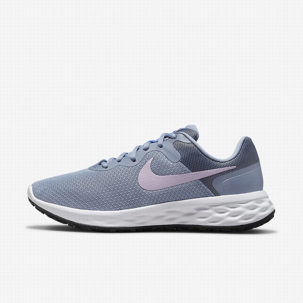 Nike Revolution 6 Next Nature Női Futócipő Szürke Fekete Kék | NI1957-W87