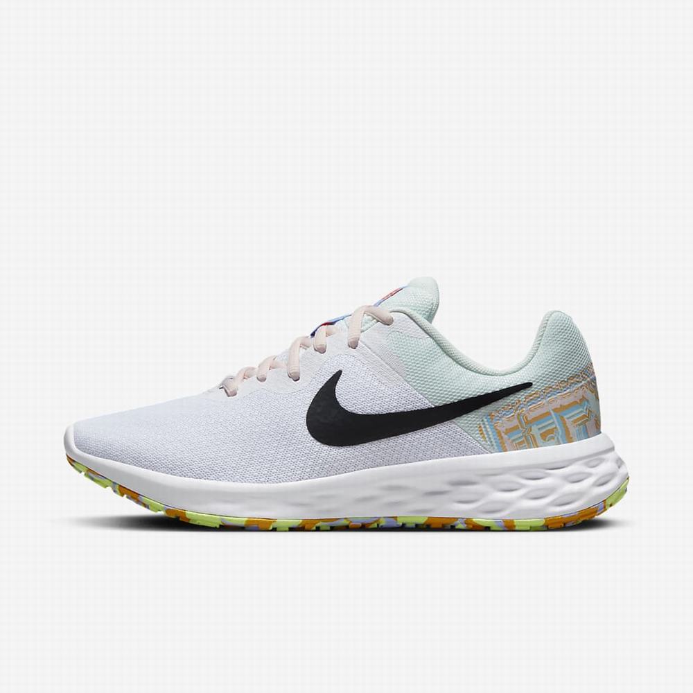 Nike Revolution 6 Next Nature Premium Női Futócipő Fehér Világos Rózsaszín Sötétszürke | NI6741-V85