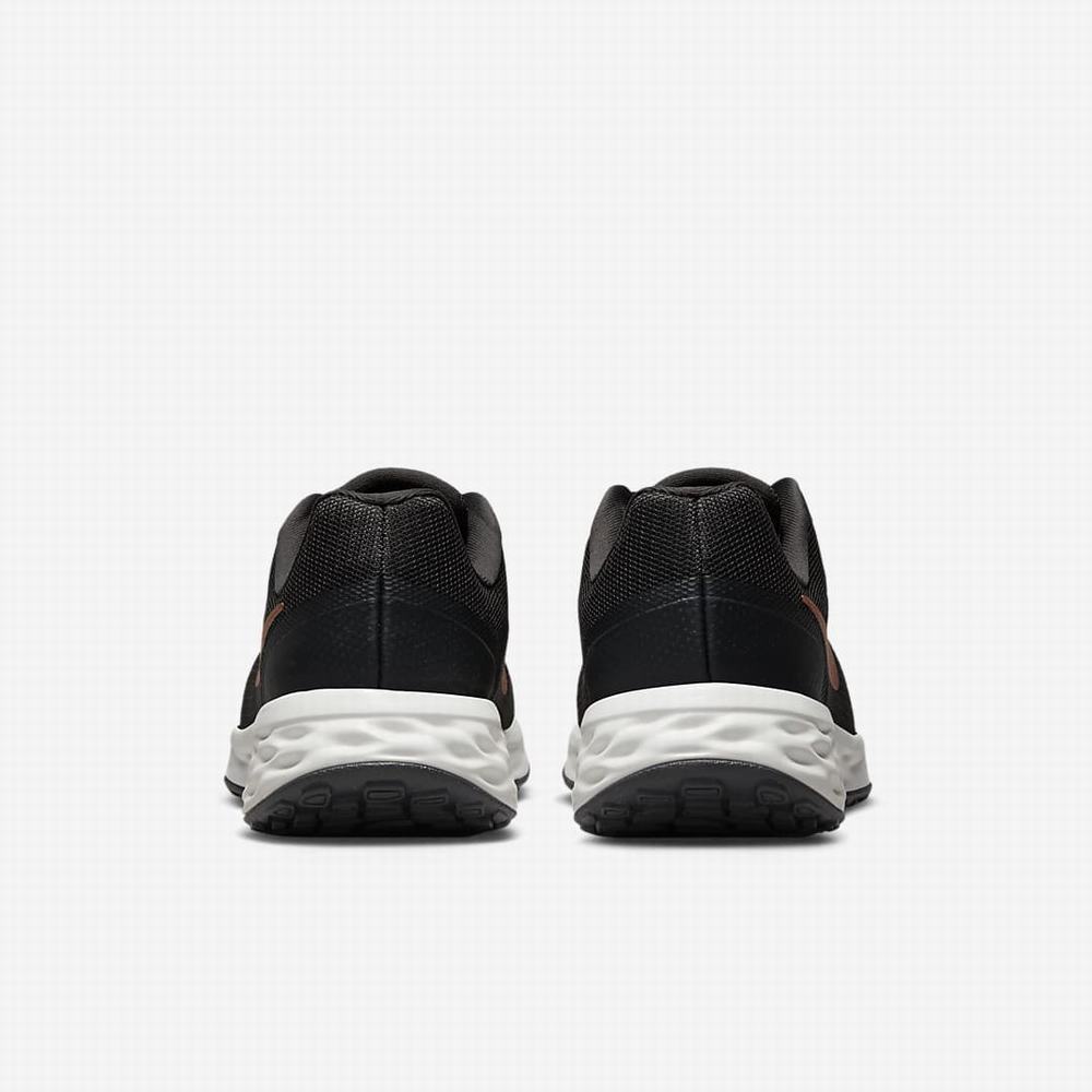 Nike Revolution 6 Next Nature (Wide) Női Futócipő Sötétszürke Fehér Fekete Metal Réz | NI8192-X23