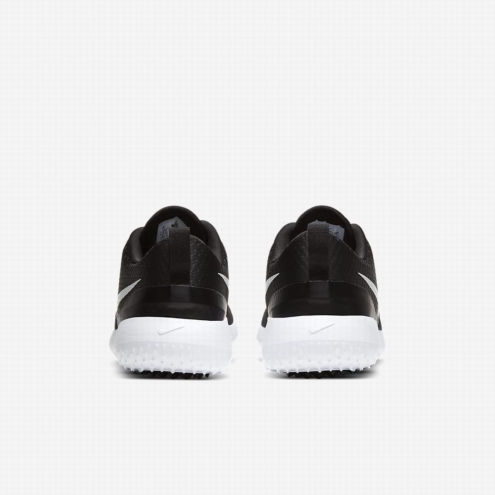Nike Roshe G Férfi Golf Cipő Fekete Fehér Metal Fehér | NI5908-U29