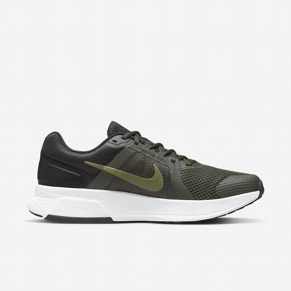 Nike Run Swift 2 Férfi Futócipő Olivazöld Fekete Fehér | NI7918-C30
