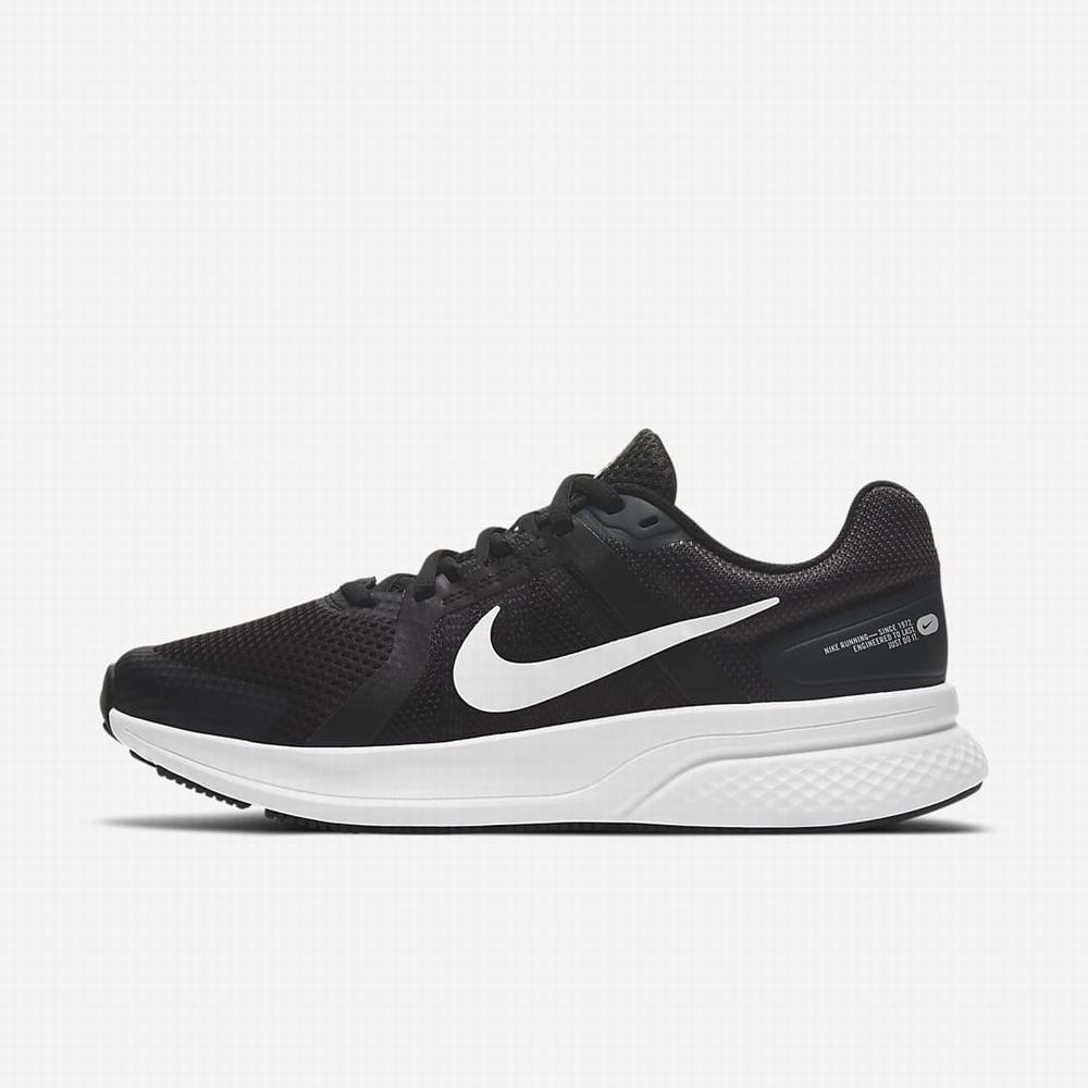Nike Run Swift 2 Női Futócipő Fekete Sötétszürke Fehér | NI7416-L30