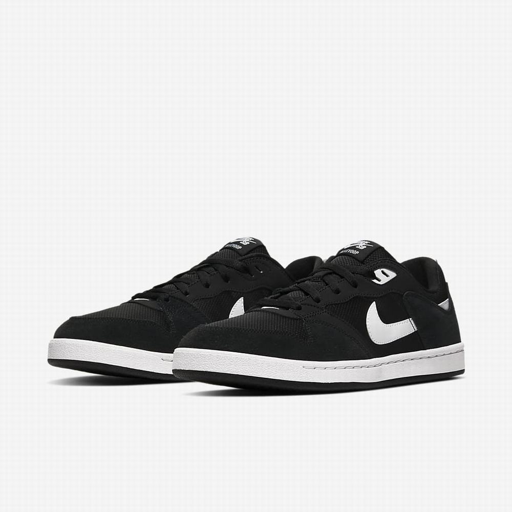 Nike SB Alleyoop Férfi Deszkás Cipő Fekete Fehér | NI2017-N93