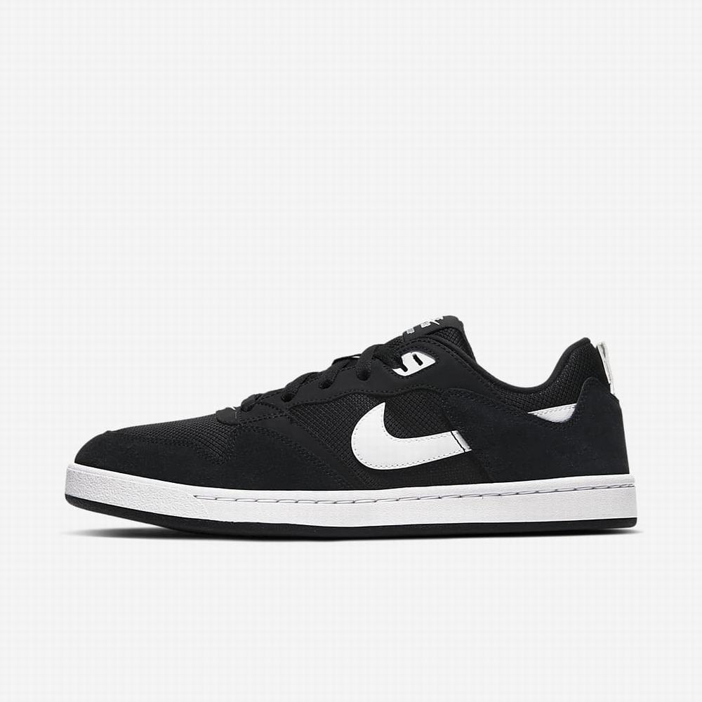 Nike SB Alleyoop Férfi Deszkás Cipő Fekete Fehér | NI2017-N93