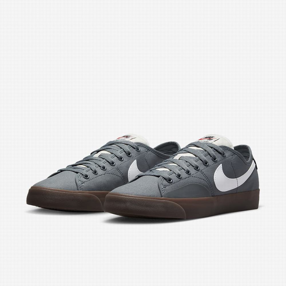 Nike SB BLZR Court Férfi Utcai Cipő Szürke Szürke Fehér | NI5946-M85