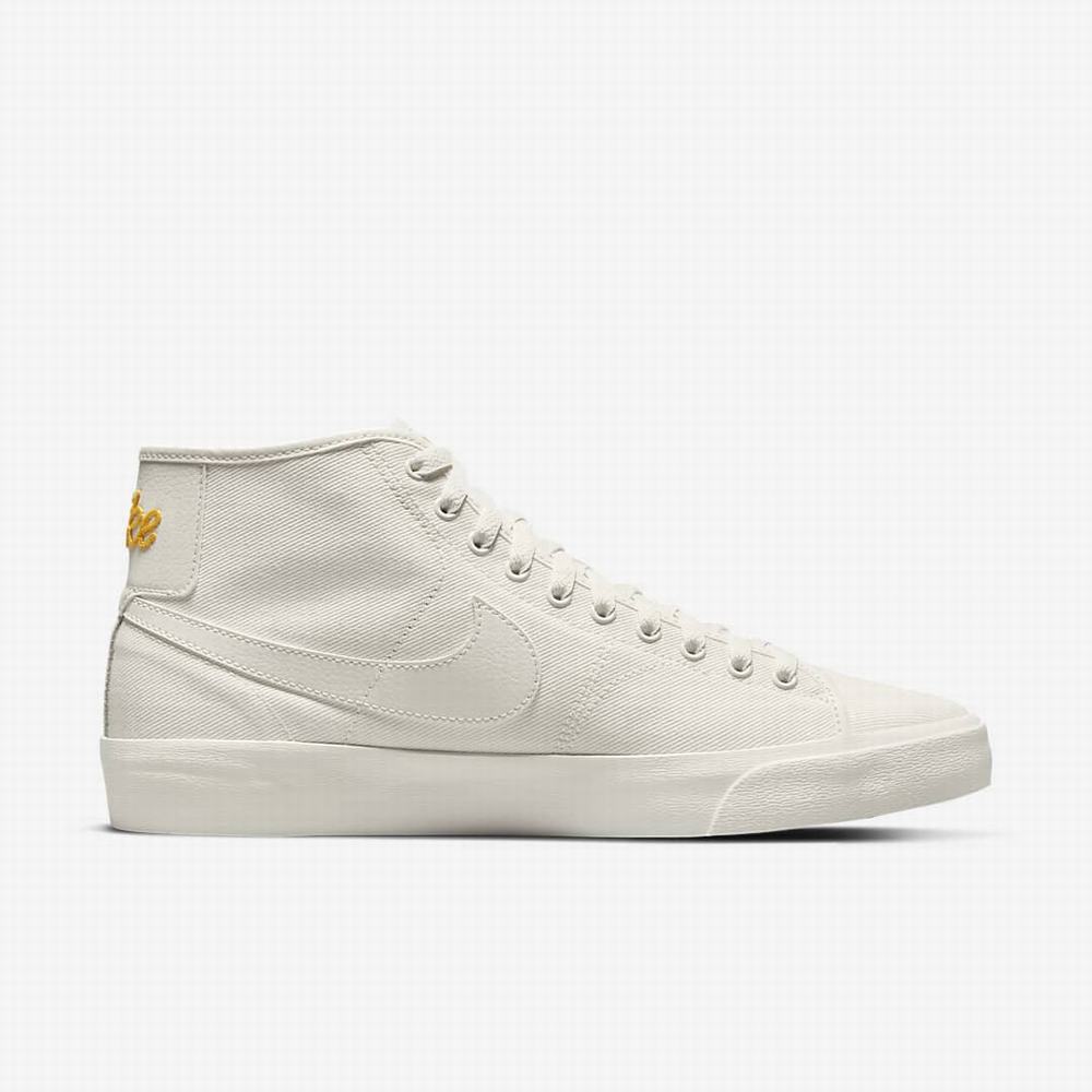 Nike SB BLZR Court Mid Premium Férfi Deszkás Cipő Bézs | NI7950-Z96