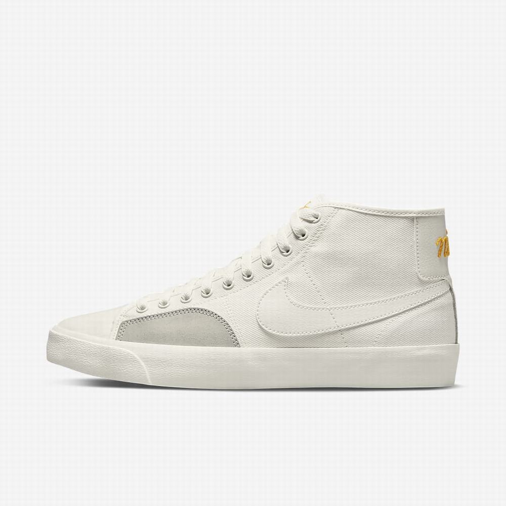 Nike SB BLZR Court Mid Premium Férfi Deszkás Cipő Bézs | NI7950-Z96