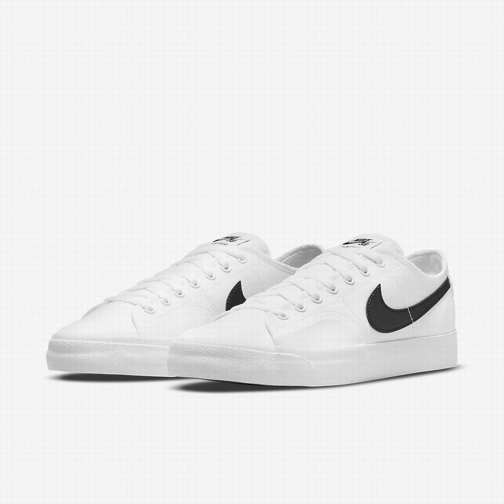 Nike SB BLZR Court Női Utcai Cipő Fehér Fekete | NI9173-F87