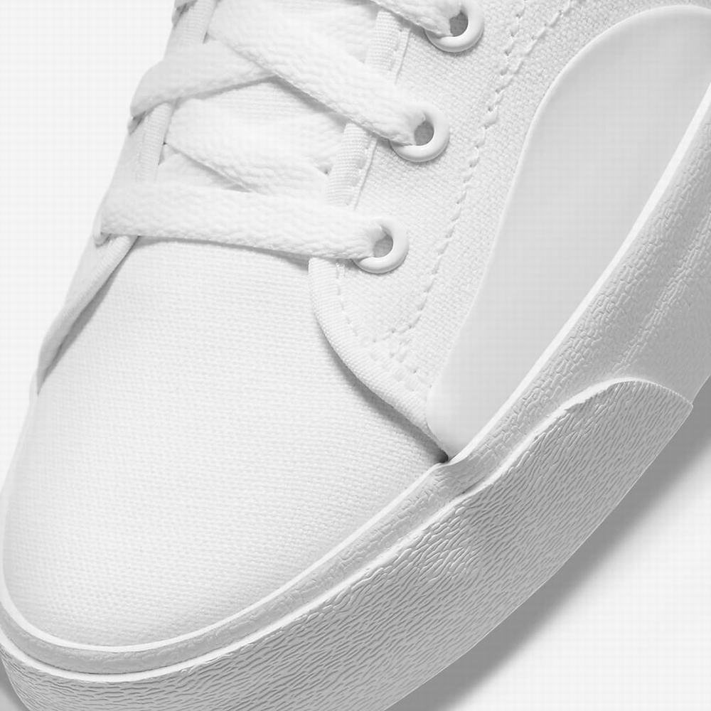 Nike SB BLZR Court Női Utcai Cipő Fehér Fekete | NI9173-F87