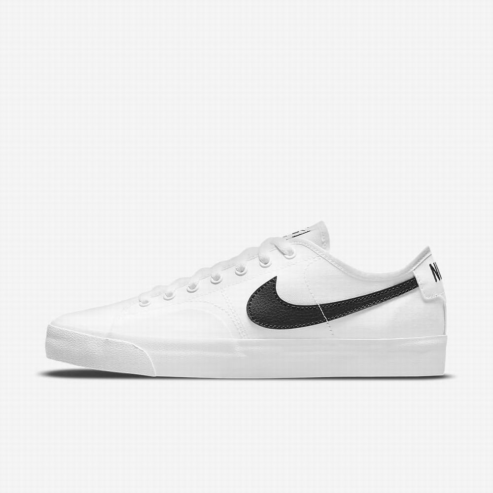 Nike SB BLZR Court Női Utcai Cipő Fehér Fekete | NI9173-F87
